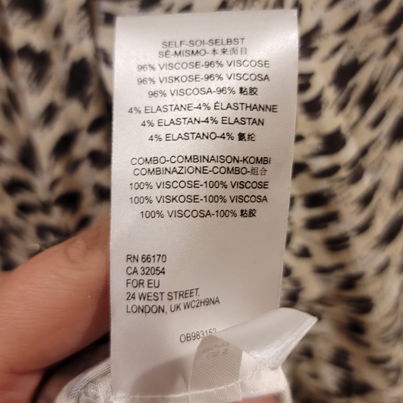 Anthropologie Leopard Cascais Off the Shoulder Top Size Small - Picture 7 of 7